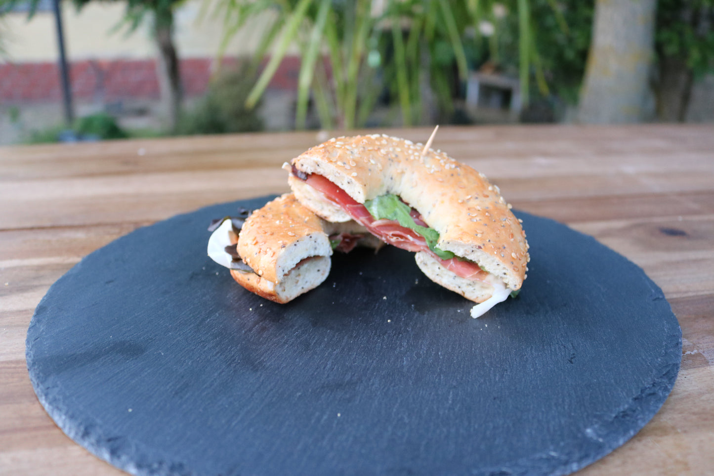 Halbe Bagels - Schinken I Butter I Salat