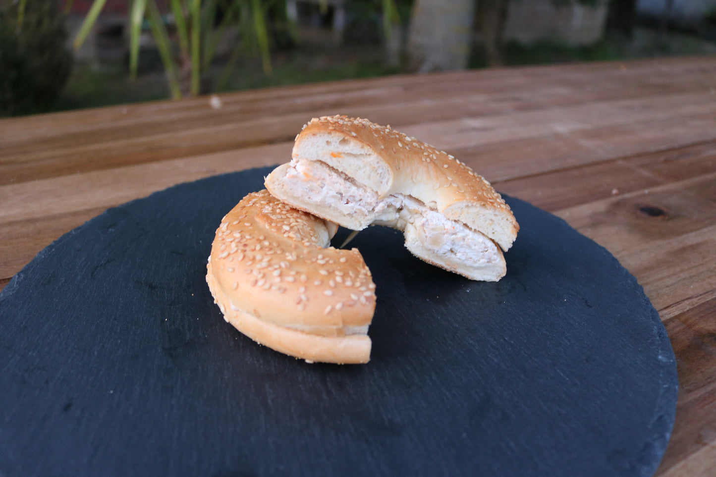 Halbe Bagels - Walnussfrischkäse