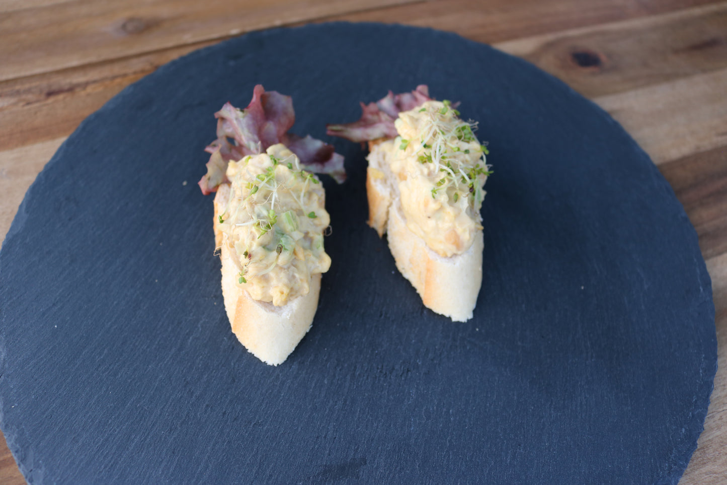 Canapes - Kichererbsensalat I Kresse