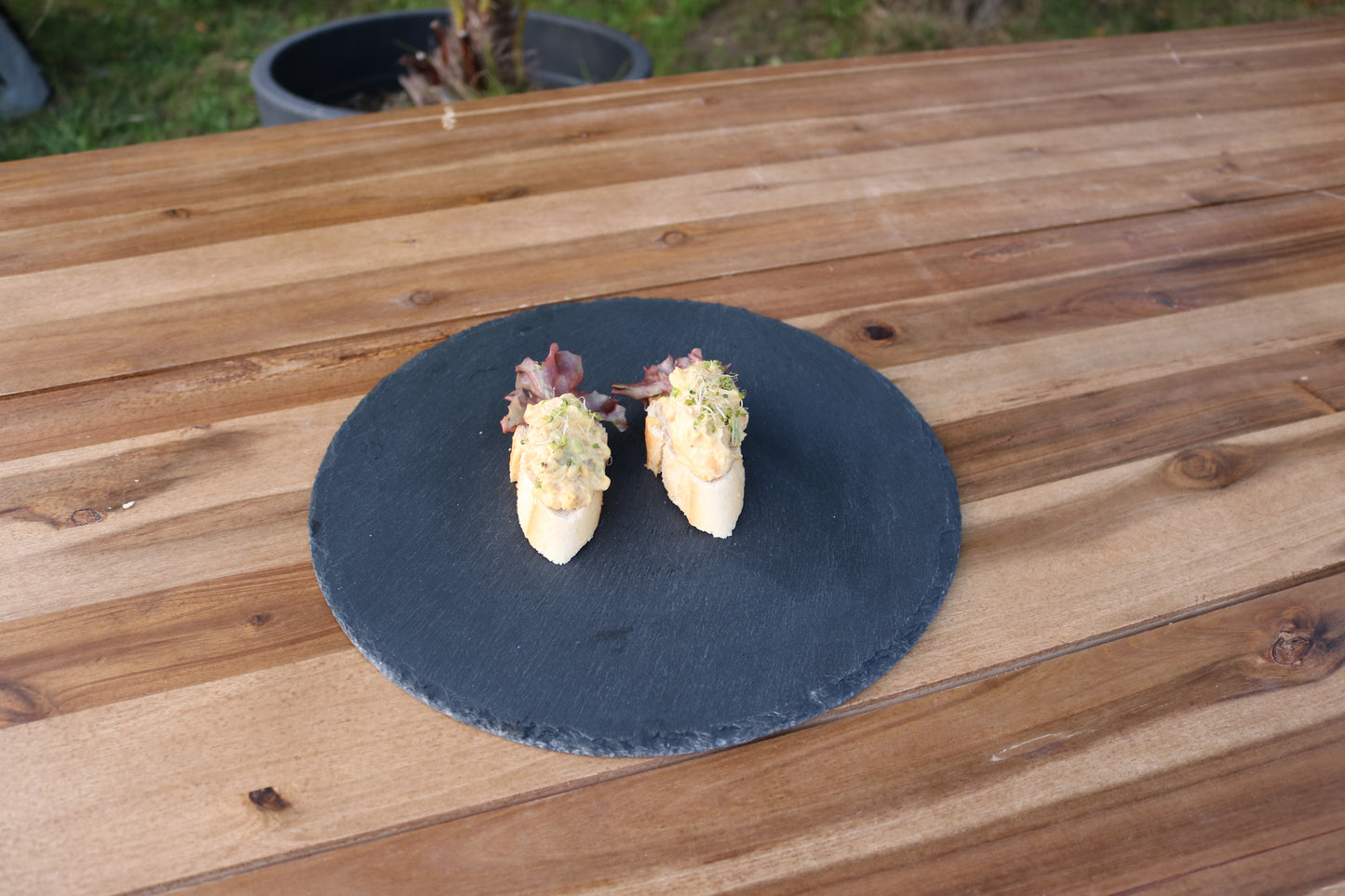 Canapes - Kichererbsensalat I Kresse