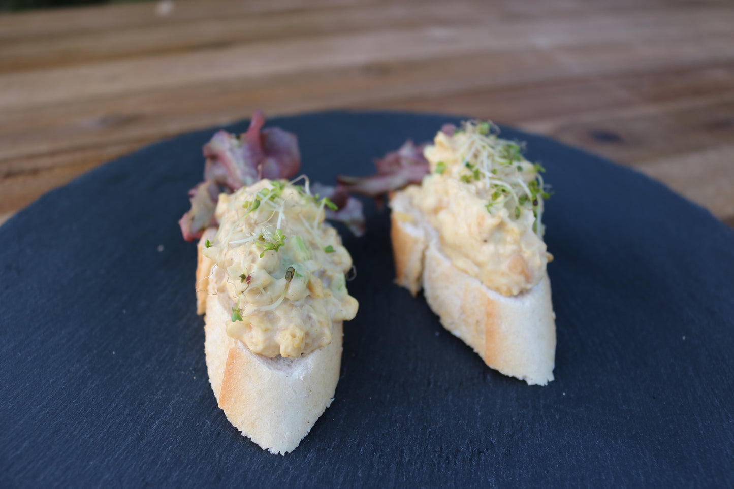 Canapes - Kichererbsensalat I Kresse