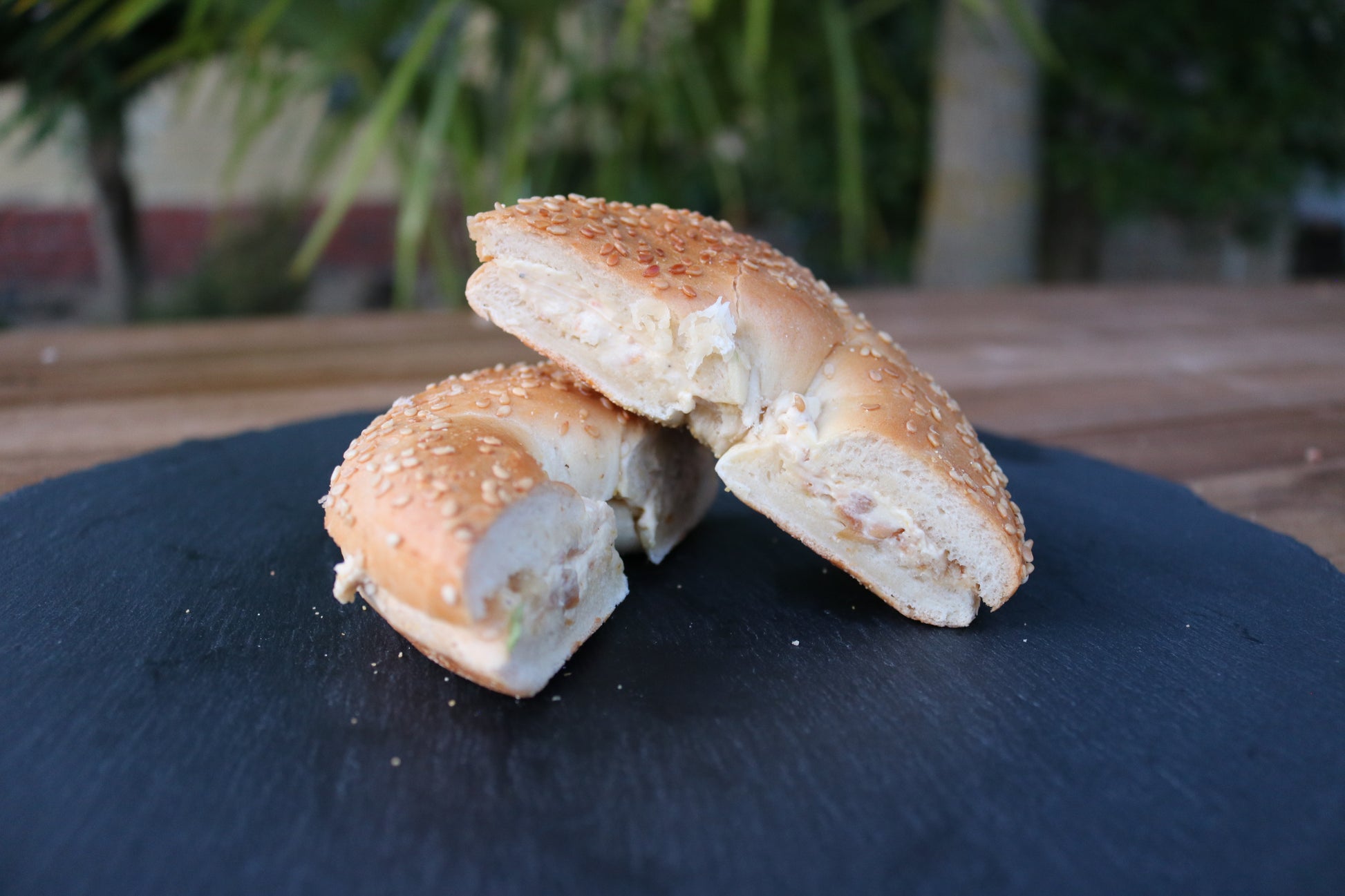 Bild von Halbe Bagels - Dattelcreme 